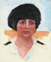 Tête de femme toque noire Mme Lucienne Dupuy de Frenelle étude - Pierre Bonnard — vy av konstverket