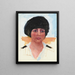 Tête de femme toque noire Mme Lucienne Dupuy de Frenelle étude - Pierre Bonnard — inramlat konstverk på väggen