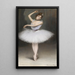 En ballerina - Pierre Carrier-Belleuse — inramlat konstverk på väggen