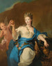 Porträtt av prinsessan de Beauvau-Craon, troligen Anne-Marguerite-Gabrielle 1707-1792 som Hebe - Pierre Gobert och ateljé — vy av konstverket
