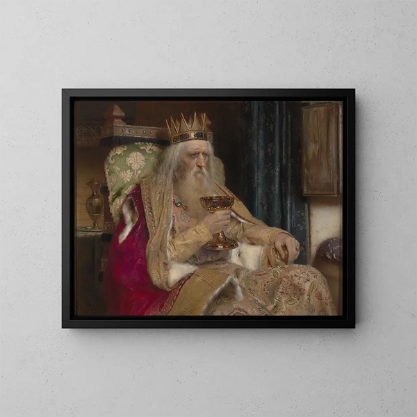 Le roi de Thulé - Pierre Jean Van der Ouderaa — inramlat konstverk på väggen