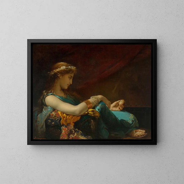 Souvenir - Pierre Olivier Joseph Coomans — inramlat konstverk på väggen