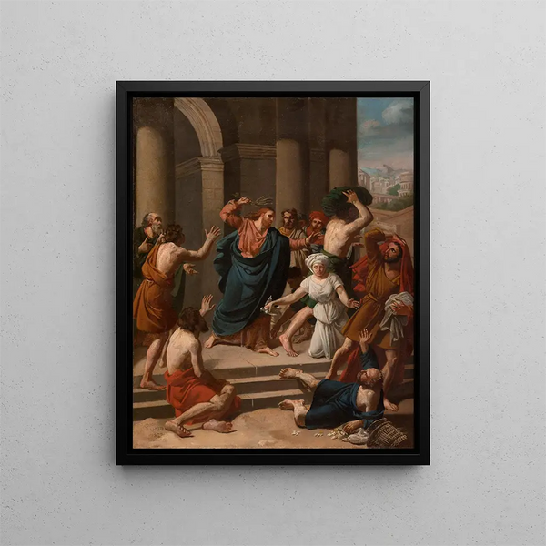 Pierre Poisson III - Jsus chassant les marchands du Temple.webp