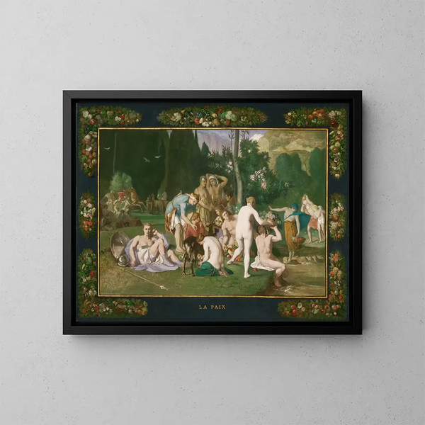 Fred - Pierre Puvis de Chavannes — inramlat konstverk på väggen