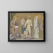 Procession - Pierre Puvis de Chavannes — inramlat konstverk på väggen