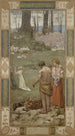 Sainte Geneviève barn i bön - Pierre Puvis de Chavannes — vy av konstverket