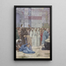 Sainte Geneviève som försörjer Paris belägrat - Pierre Puvis de Chavannes — inramlat konstverk på väggen
