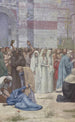 Sainte Geneviève som försörjer Paris belägrat - Pierre Puvis de Chavannes — vy av konstverket