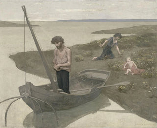 Den fattige fiskaren - Pierre Puvis de Chavannes — vy av konstverket