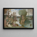 Le fleuve - Pierre Puvis de Chavannes — inramlat konstverk på väggen