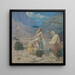 Le Chant des bergers - Pierre Puvis de Chavannes — inramlat konstverk på väggen