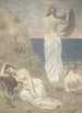 unga flickor vid havet - Pierre Puvis de Chavannes — vy av konstverket