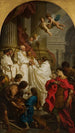 La Messe de Saint Basile - Pierre Subleyras — vy av konstverket