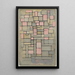 Composition 8 - Piet Mondrian — inramlat konstverk på väggen