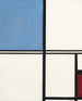 Komposition med blått och rött - Piet Mondrian — vy av konstverket
