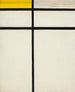 Composition med dubbel linje och gul - Piet Mondrian — vy av konstverket