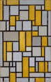 Composition avec grille 1 - Piet Mondrian — vy av konstverket