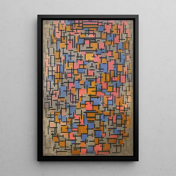 Komposition - Piet Mondrian — inramlat konstverk på väggen