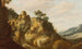 ett sydlandskap med ruiner - Pieter Anthonisz van Groenewegen — vy av konstverket