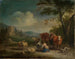 Landskap med herdar och ruin av en gotisk slott - Pieter Bout — vy av konstverket