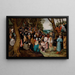 Sermon de Saint Jean-Baptiste - Pieter Bruegel den Äldre — inramlat konstverk på väggen