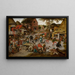 Kermesse de Saint-Georges - Pieter Brueghel den Yngre — inramlat konstverk på väggen
