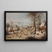 La trappe aux oiseaux - Pieter Brueghel le Jeune — inramlat konstverk på väggen