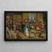 Bröllop Bonde i en lada - Pieter Brueghel den yngre — inramlat konstverk på väggen