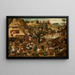 Ordspråk - Pieter Brueghel den yngre — inramlat konstverk på väggen