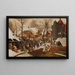L'Adoration des mages - Pieter Brueghel den Yngre — inramlat konstverk på väggen