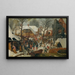 L'Adoration des mages dans la neige - Pieter Brueghel le Jeune — inramlat konstverk på väggen