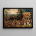 Le Portement de croix - Pieter Brueghel den Yngre — inramlat konstverk på väggen