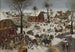 Le Recensement à Bethléem d'après Pieter Brueghel l'Ancien - Pieter Brueghel le Jeune — vy av konstverket