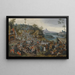 La Kermesse de Saint Georges avec la danse autour du mât de mai - Pieter Brueghel le Jeune — inramlat konstverk på väggen