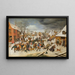 Massakern på de oskyldiga i Betlehem - Pieter Brueghel den yngre — inramlat konstverk på väggen