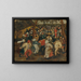 Le Festin de mariage en plein air - Pieter Brueghel le Jeune — inramlat konstverk på väggen