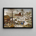 Le recensement à Bethléem - Pieter Brueghel le Jeune — inramlat konstverk på väggen