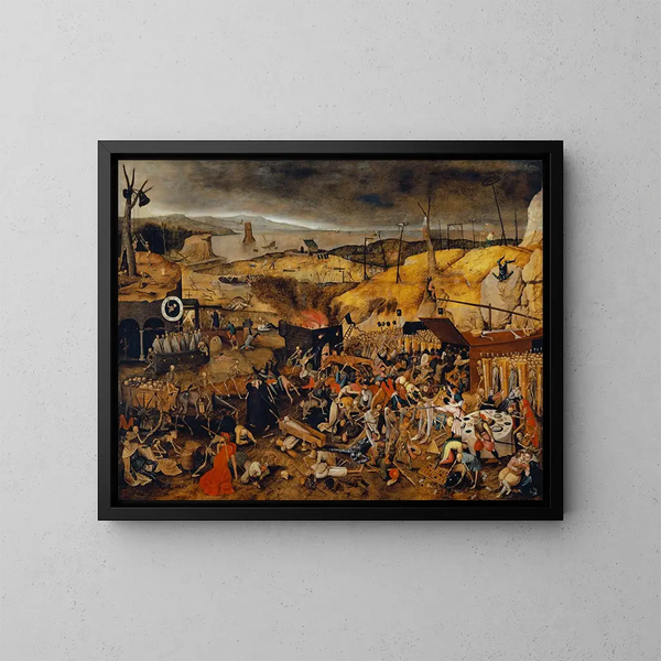 Le Triomphe de la Mort - Pieter Brueghel den Yngre — inramlat konstverk på väggen