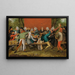 Le Festin de mariage - Pieter Brueghel le Jeune — inramlat konstverk på väggen