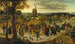 La procession de mariage - Pieter Brueghel le Jeune — vy av konstverket