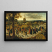 La procession de mariage - Pieter Brueghel le Jeune — inramlat konstverk på väggen