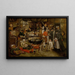 Besök hos bönderna - Pieter Brueghel den yngre — inramlat konstverk på väggen