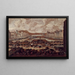 Le Pont-Neuf, la Seine et le Louvre - Pieter Casteels — inramlat konstverk på väggen