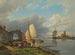 på Spaarne i Haarlem - Pieter Christian Dommersen — vy av konstverket