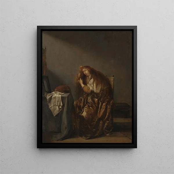 Pieter Codde - Woman in front of the mirror.webp