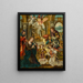 L'Adoration des bergers Luc 2:16-20 - Pieter Coecke van Aelst — inramlat konstverk på väggen