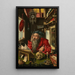Saint Jérôme i sitt studierum - Pieter Coecke van Aelst — inramlat konstverk på väggen