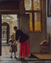 En pojke som bär bröd - Pieter de Hooch — vy av konstverket