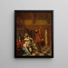 Bäraren av dåliga nyheter - Pieter de Hooch — inramlat konstverk på väggen