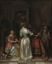 La Salutation - Pieter de Hooch — vy av konstverket